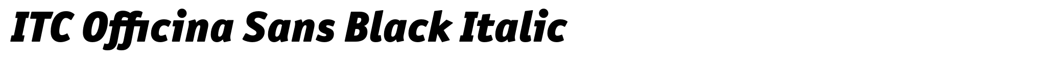 ITC Officina Sans Black Italic image